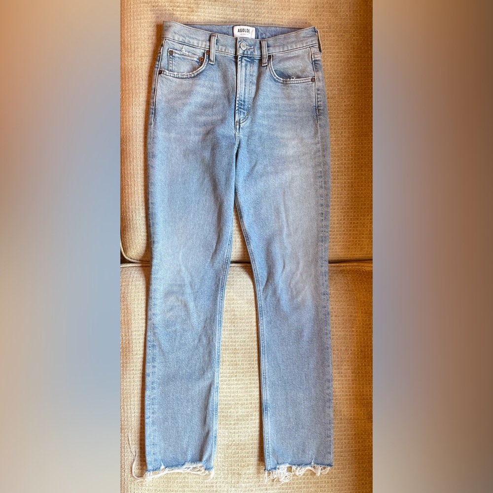 Agolde Merrell Mid Rise Straight Jeans - Picture 5 of 7